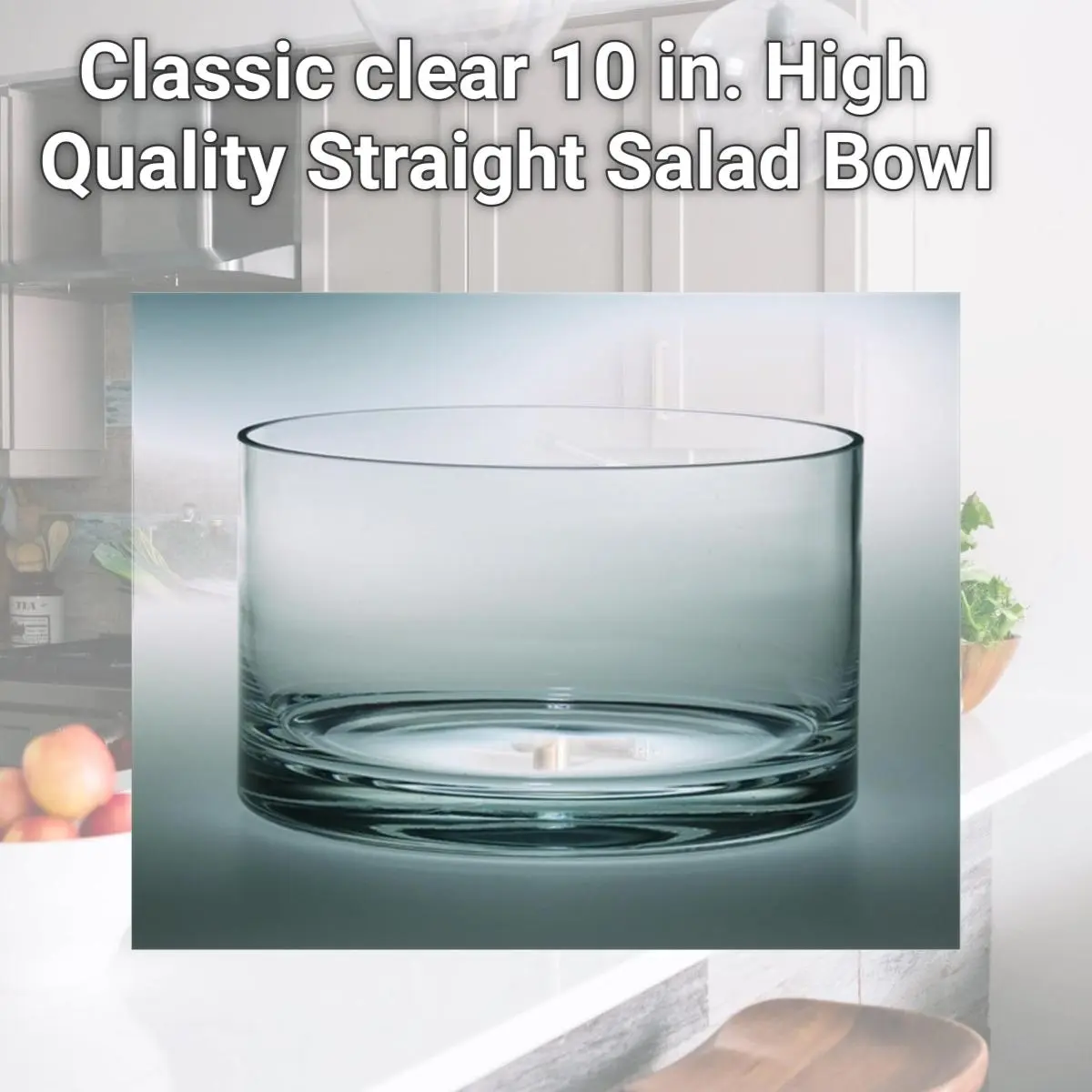 212 MAIN Classic Mouth-Blown European Straight Bowl - 10 in. High-Quality  Stylish Glass Cups, Gift-Ready Kitchen Tableware, Glassware Drinkware Set -  TikTok Shop