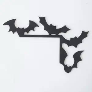 Bat Wall Decor for Halloween, Gothic Horror Decoration for Home Party Haunted House, Easy Installation Indoor Outdoor Sculpture, Wall Hanging Ornament
