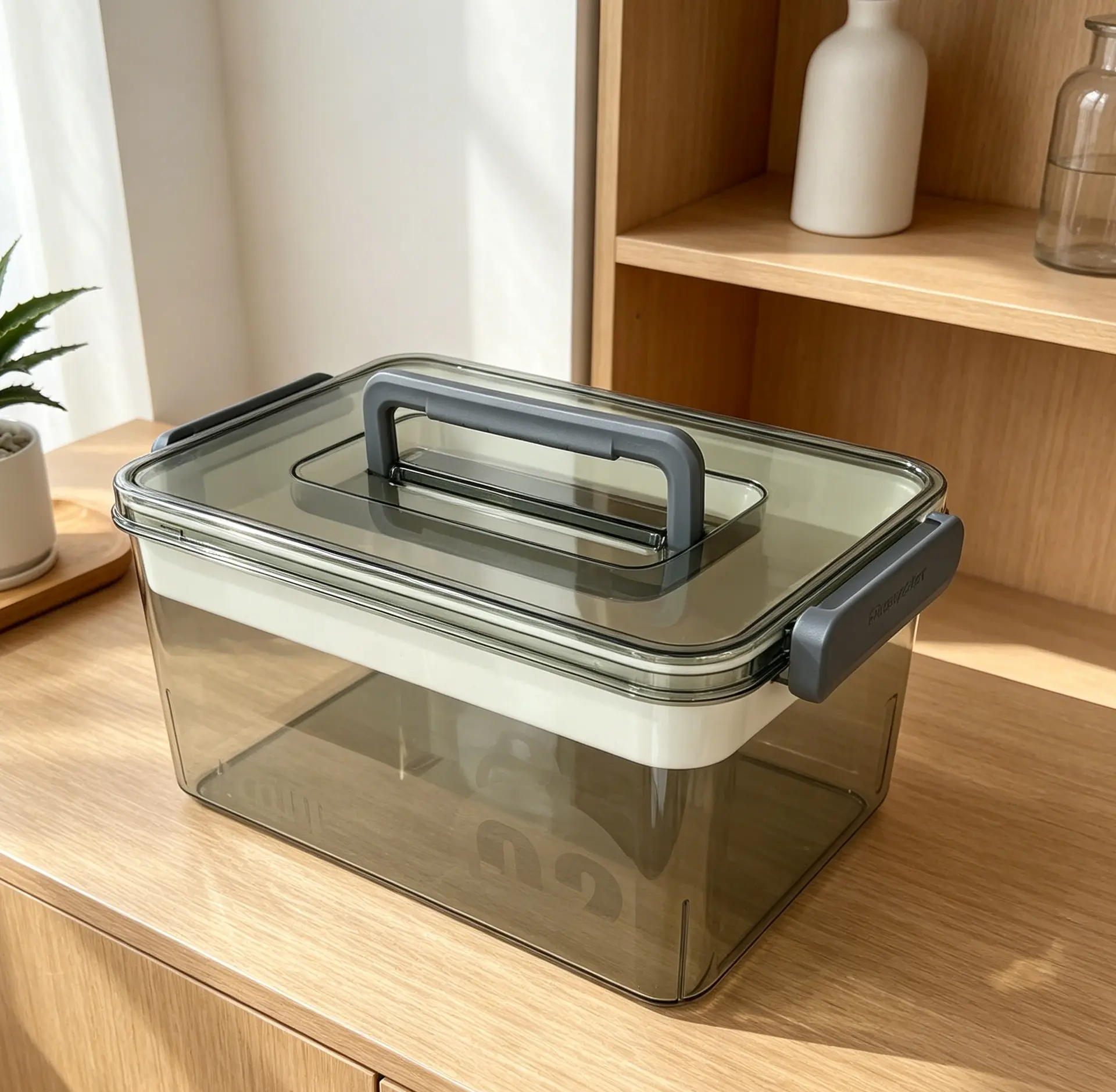 Clear Thickened Plastic Medicine Storage Organizer,Sealed Lid First Aid Case With Detachable Divider Tray,Portable Emergency Pill Container For Home Car Travel Camping,Dorm Office Multipurpose Medical Sundry Storage Bin