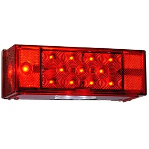 Submersible LED 8″ x 2-3/4″ 7-Function Trailer Tail Light – License Plate Light – DOT/SAE