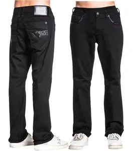 American Fighter Men's Jeans Striker Black Inseam 34"