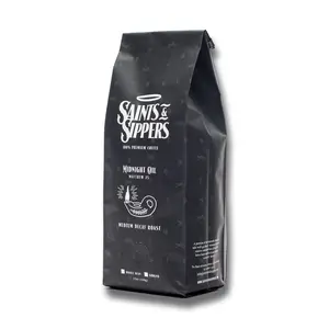 Saints and Sippers Coffee Midnight Oil Medium Decaf Roast Beverage Dark