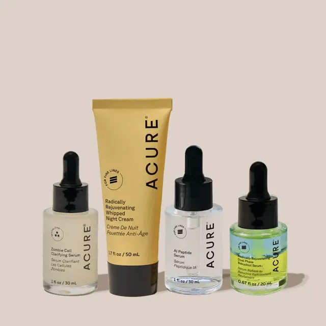 Skincare Over 40 Bundle – Firming & Anti-Aging Skincare Set with Peptides, Bakuchiol & Night Cream for Fine Lines & Radiance
