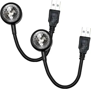 Star Projector Night Light, Portable USB LED Ambient Light   Colors &  Modes Atmosphere Star Lights for Car Decor, Ceiling, Bedroom, Party (PCS)