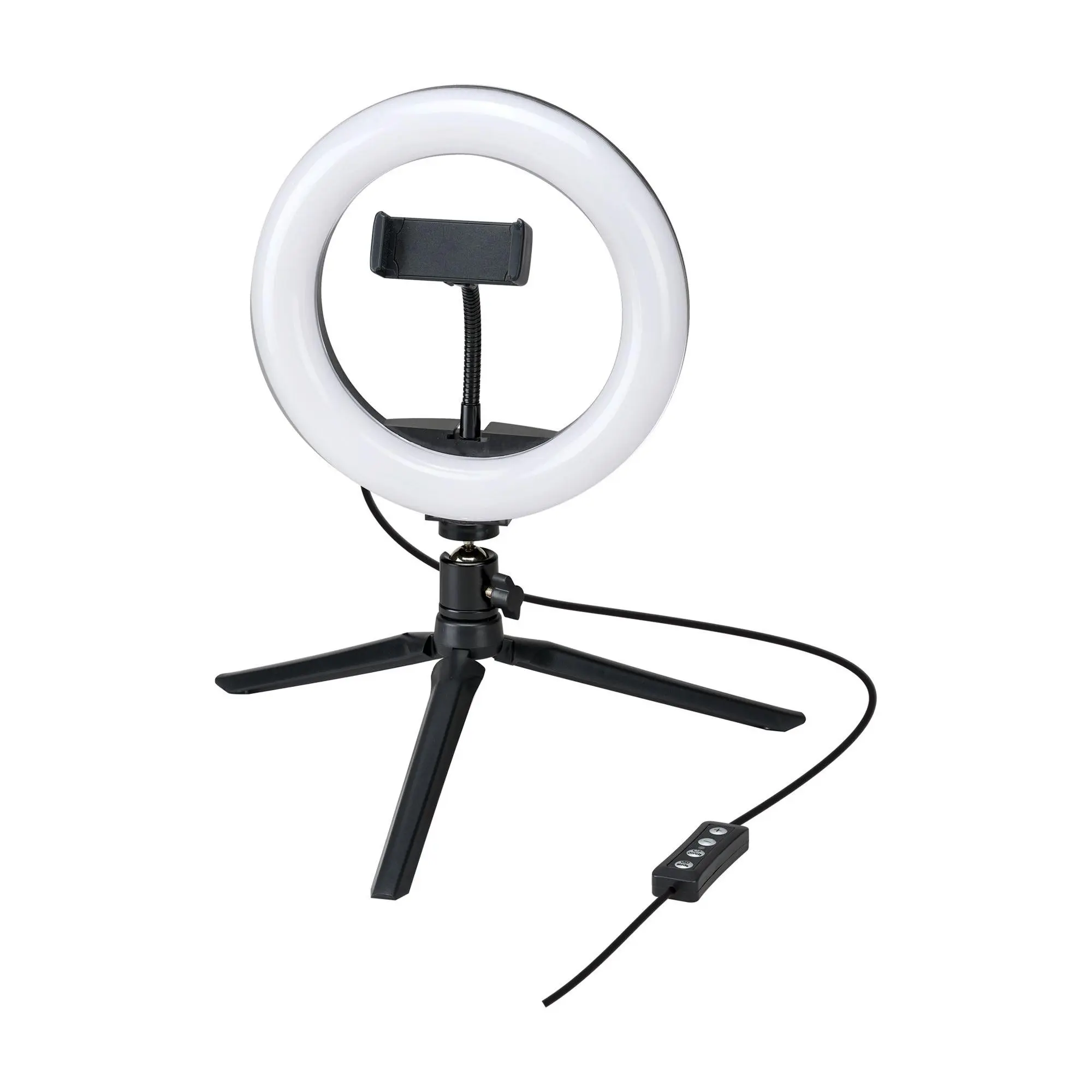 GPX TPDL801B Tripod with 8" Light Ring Vlogging Kit GPX TPDL801B Tripod with 8" Light Ring Vlogging Kit