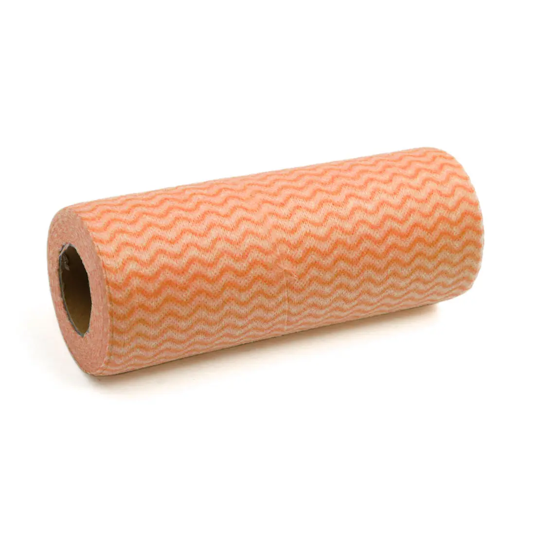 Unique Bargains 50pcs Orange Disposable Household Kitchen Non-woven Fabric Washable Cleaning Cloth Wipes Roll