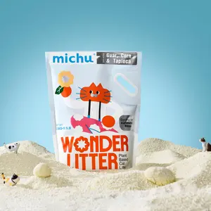 Michu Wonder Cat Litter Plant Based Litter Robot Friendly 5.5lb/88oz