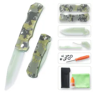 JIN Alpha DIY Pocket Knife Kit for Kids – Unsharpened Blade, Easy Assembly, Knife Safety Training, Ideal First Knife, Great Gift for Boys & Teens