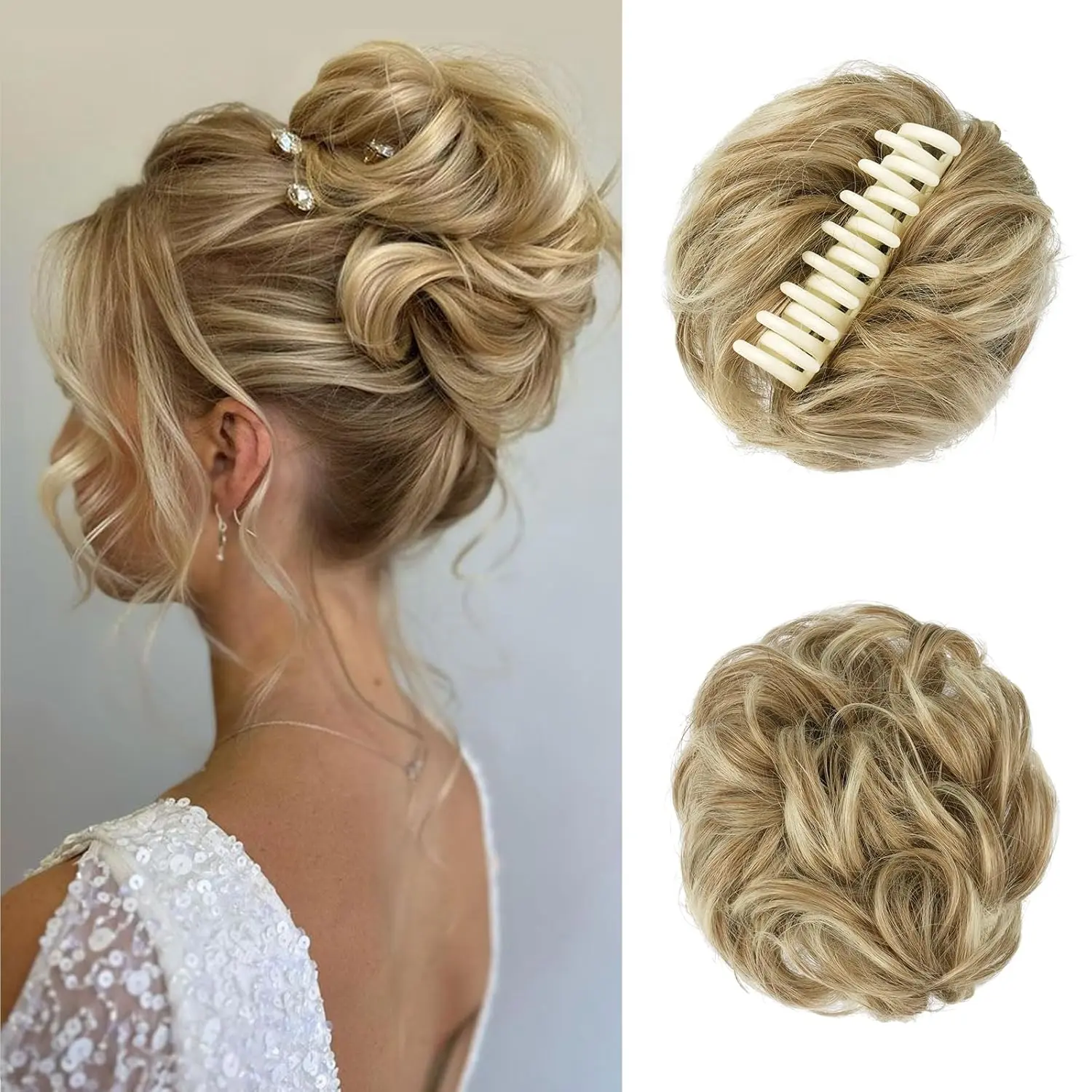 Mixed Blonde and Ash Blonde Tips