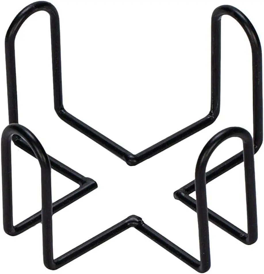 Black Iron Coaster Holder Metal Storage Rack Coasters Shelf for Both Round and Square Coaster, Bar Coasters Tools