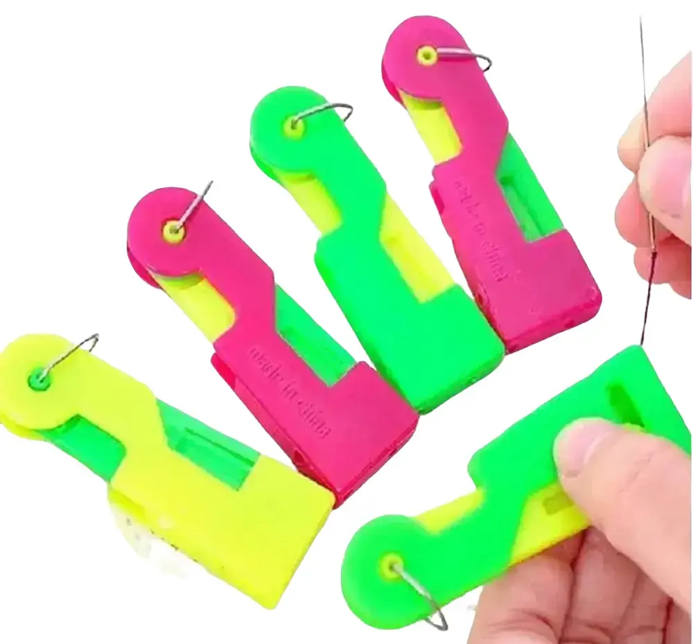 TIKA 10-Piece Automatic Needle Threader Set, Easy-Use Sewing Thread Guide Tool for Everyday Sewing