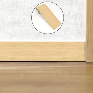 Wood Grain Self-Adhesive Decorative Stickers, Kitchen Living Room Renovation Wall Corner Decoration, Removable No Residue Wallpaper