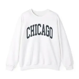 Chicago Sweatshirt Faded Vintage Aesthetic State Sweatshirt Crewneck University of Chicago IL Sweatshirt Chicago State 7GWGK