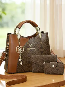 Women's PU Bucket Crossbody Messenger Bag Set, Crossbody Bags, Adjustable Shoulder Straps, All-Seasons Design, Perfect Gift for Women & Girls