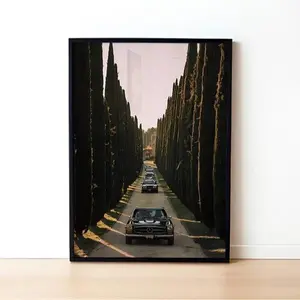 Luxury Vintage Poster – Retro Old Money Wall Art with Classic Cars, Stylish Fashion Poster, Retro Home Decor Artwork