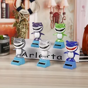 Car Accessories Solar Energy Accessories Shake Head Doll Funny Shark Shape Accessories Gift Creative Interior Car Accessories