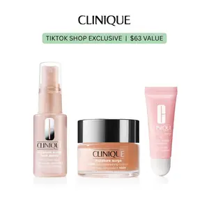 Clinique Moisture Surge Trio - Moisture Surge Face Spray + Moisture Surge 100H Auto-Replenishing Hydrator + Moisture Surge Lip Treatment