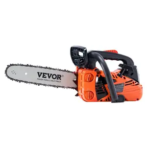 25.4CC 12" Gasoline Chainsaw Powered Wood Cutting Engine Gas Chain Saw