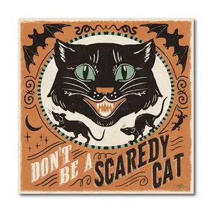 Courtside Market Scaredy Cats III 16x16 Canvas Wall Art