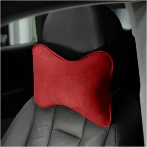 Car Headrest Pillow, Soft Comfortable Breathable Memory Foam Ergonomic Design Automotive Neck Pillow Cushion with Adjustable Strap for Neck Pain Pressure Relief, Universal Fit