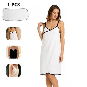 Women's Wearable Bath Towel Wrap, Soft Absorbent Open Back Spa Shower Dress, Ideal for Home Hotel Travel, Available in 3 Colors