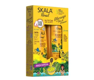 Skala Brasil Passion Fruit & Pataua Oil Gentle Haircare 325ml Shampoo and Conditioner Multi-Pack Kit