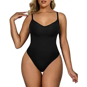 Women's New Technology Advanced Waist-Cinching Thong Bodysuit Shapewear Womenswear