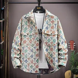 Men's Spring Fashionable Casual Stylish Trendy Turn-down Collar Jacket 2024 Korean Version Slim Fit Youth Men's Coat