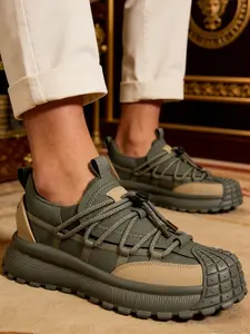 High-End Men's Shoes, One-Piece Wide Foot Shoe, Height Increase Thick Sole Anti-Slip Wear-Resistant, Low Top Athletic Sports Casual ShoesLow Top Sports Sneakers Natural Movement | Spring Break Zapatos | TikTok Shop Jump Start Sale