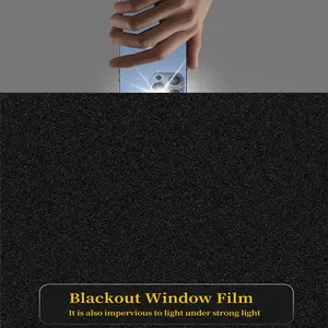 Blackout Window Film Removable Privacy Sticker, UV Protection & Heat Insulation, Static Cling Glass Decal for Doors Windows Decorations
