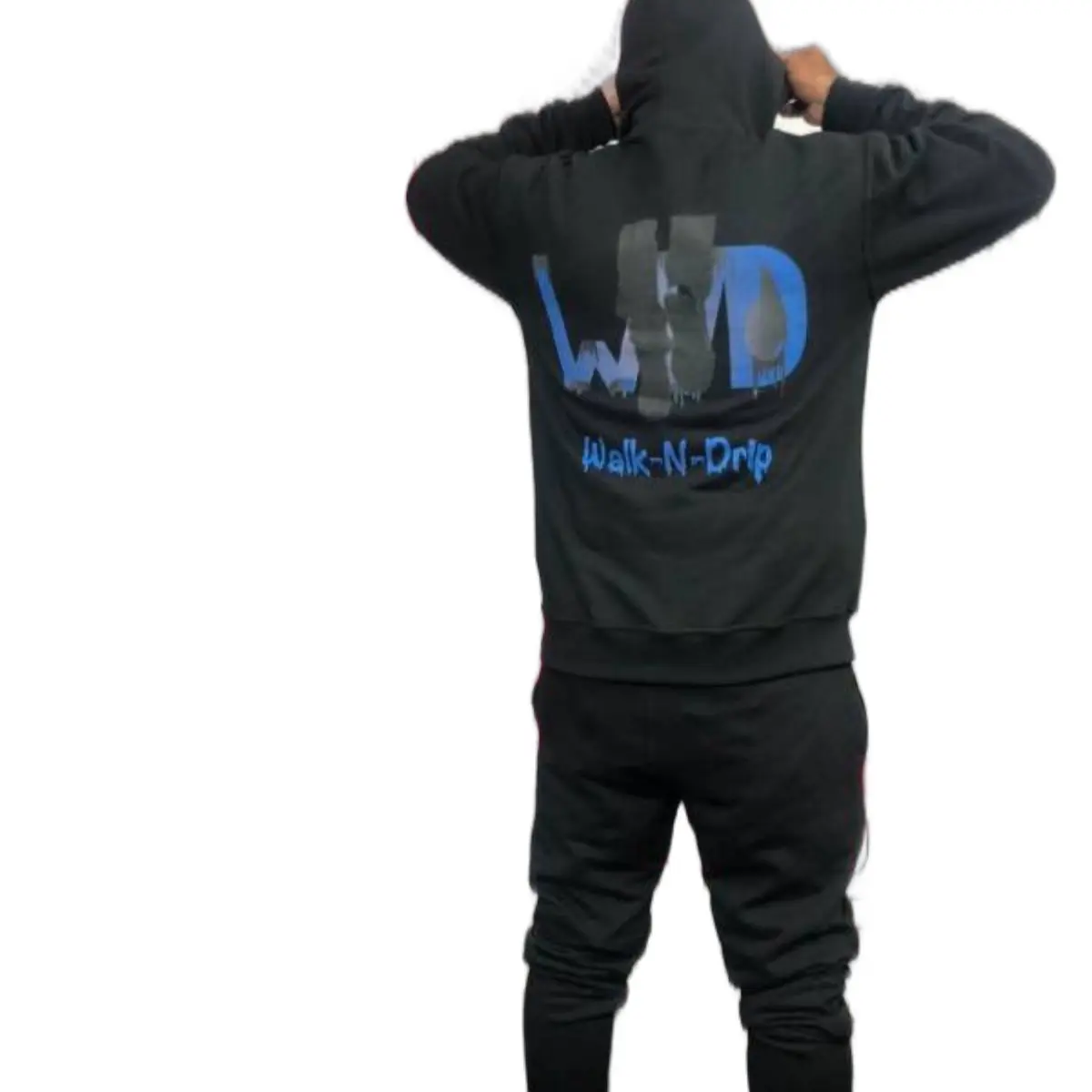 Unisex Breathable Cotton Fleece Sweatsuit (Black)