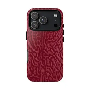 Burgundy Leopard Print Tough Phone Case, Stylish Protective Cover Hard Case Tough 2-piece Phone Case For iPhone 17 Pro Max 16 15 14 13 12 Pro Max 11-17 pro max shockproof cover female aesthetic cover