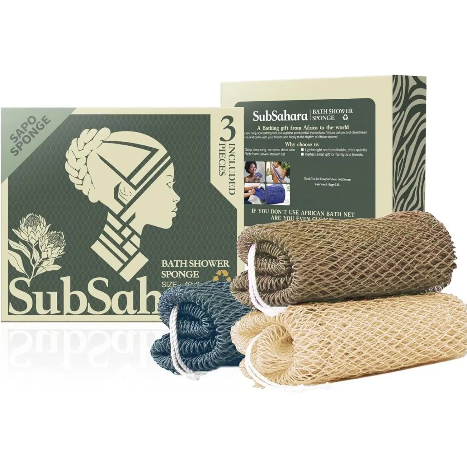 Grey, Brown, Linen White