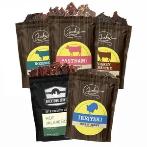 Staff Picks 5 Pack Bundle #1 - Rosemary Garlic Beef, Pastrami Beef, Special BBQ Beef, Hot Jalapeno Beef, Teriyaki Turkey - Perfect Blend of Premium Ingredients, Made in the USA, USDA Certified High Protein Dried Meat Snack - 12.5 oz.