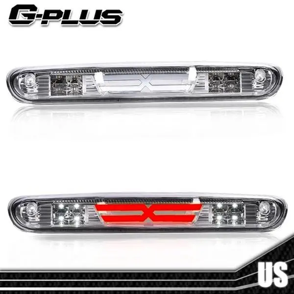Fit For 07-13 Chevy Silverado/GMC Sierra 1500 Clear LED 3RD Third Brake Light Upgraded Version Third Brake Light G-PLUS