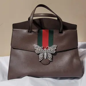 Pre-owned GUCCI leather tote bags Sherry Line 2 way bag