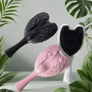 Angel Comb for Women, Abs Eco-Friendly Material, Wing Design Massage Comb, Scalp Care, Portable Hair Detangler, Suitable for All Hair Types