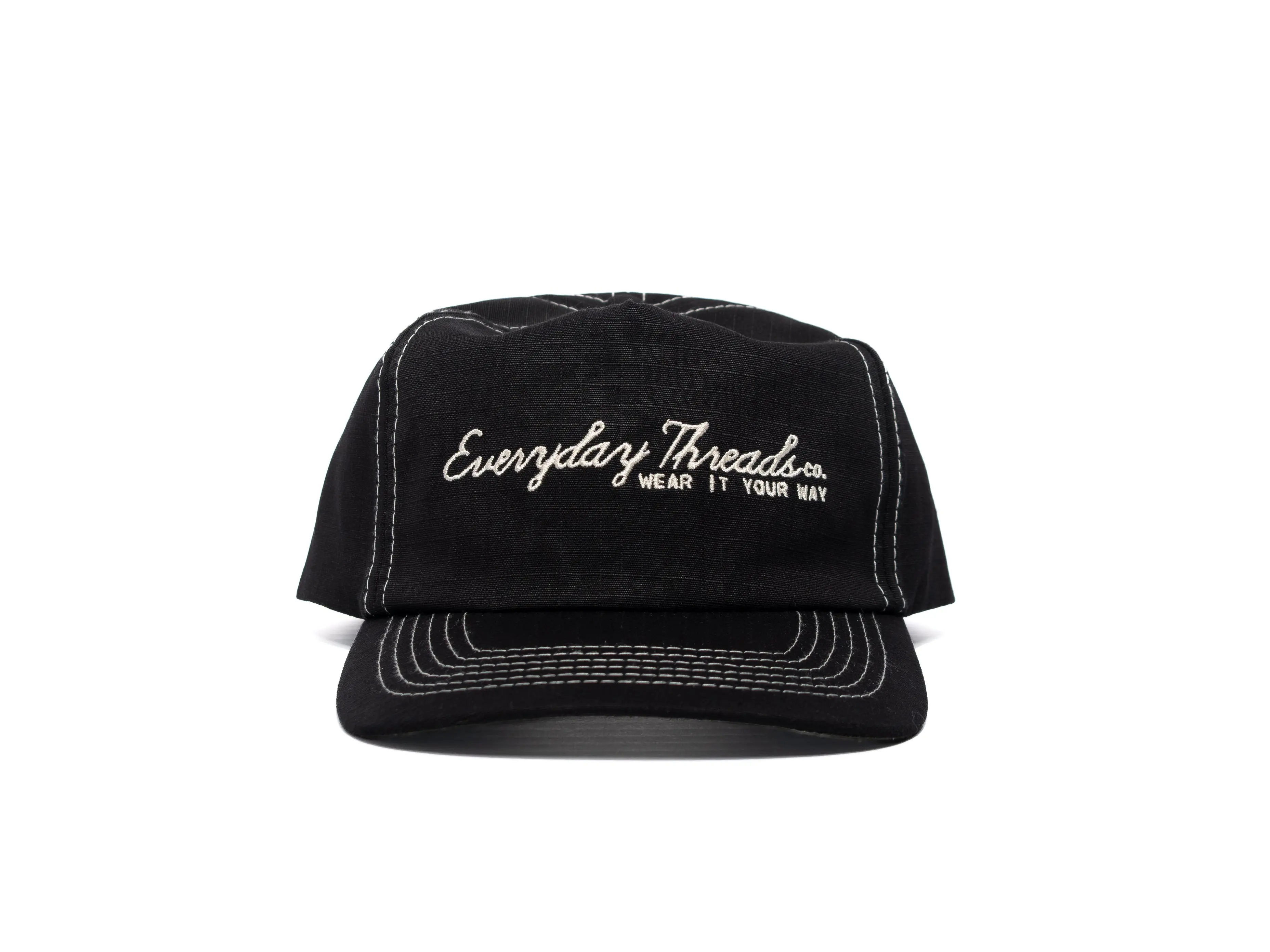 script logo hat