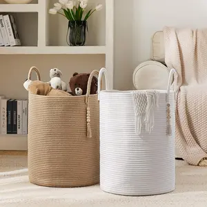 Nordic Minimalist Style Storage Basket Dirty Laundry Basket Storage Dirty Laundry Hamper Woven Home Quilt Basket Underwear Miscellaneous Basket Storage Living Room Bedroom