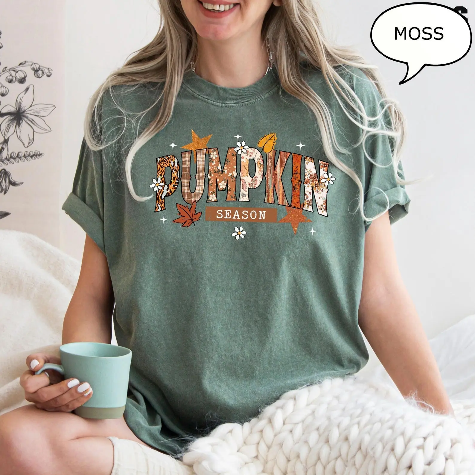 Comfort Colors Pumpkin Season T-Shirt, Autumn Fall Shirt, Thanksgiving Shirt, Fall Pumpkin Shirt