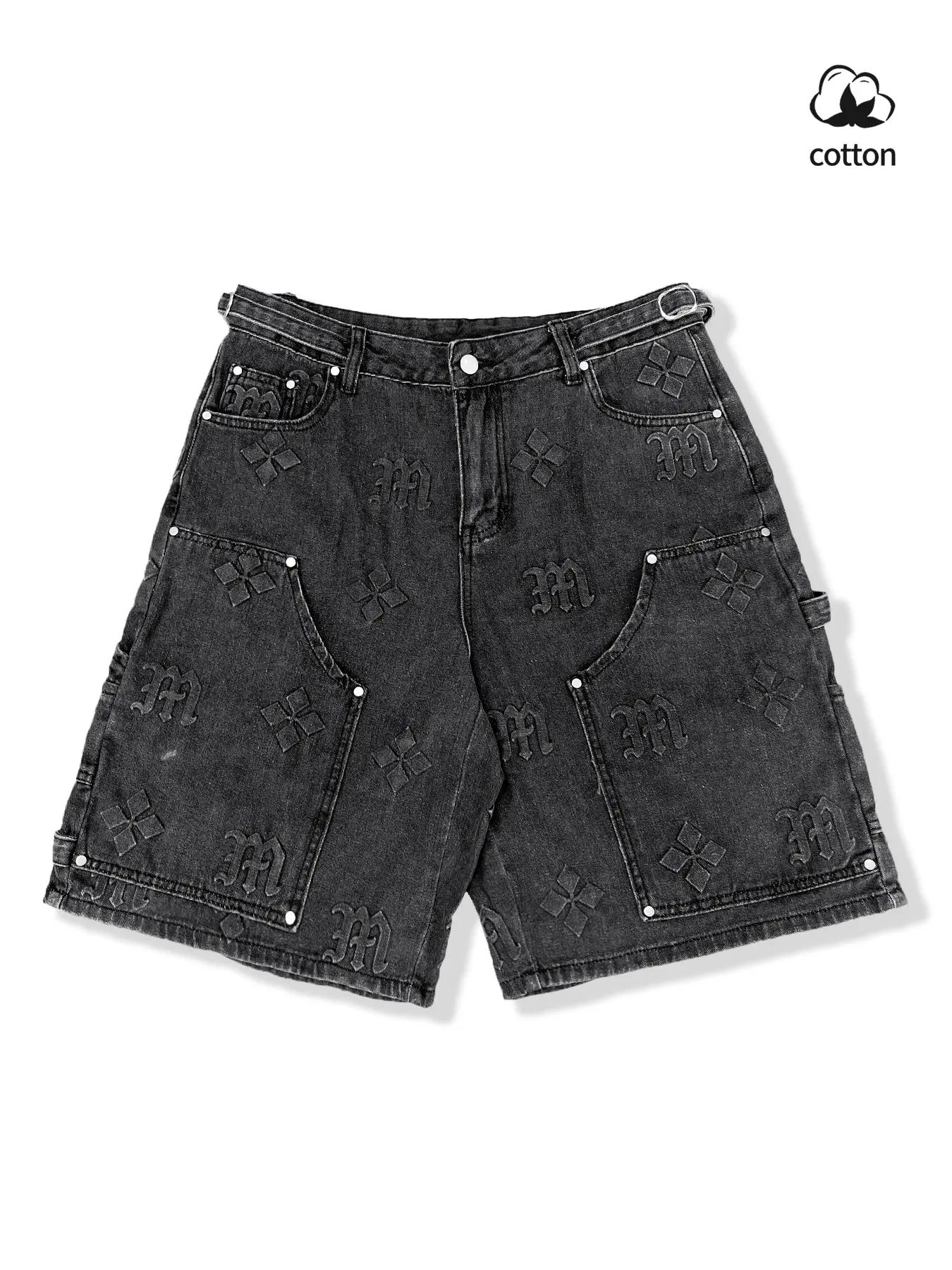mens jorts casual fashion jean relaxed jeans built-in zipper closure Jeans  y2k vintage style hip hop baggy jean Streetwear Pants Trouser