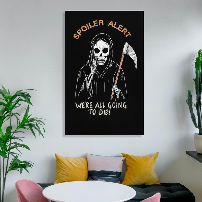 Macabre Halloween’s Skull Wall Art Prints, Made of Paper, Designed to Transform Your Home, Gallery, And Living Spaces Into A Haunted Haven. Canvas Poster Bedroom Decor Office Room Decor Gift Frames Ornaments Artistic Decoration Photo Hanging