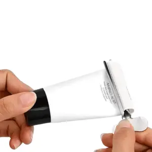 New Stainless Steel Manual Toothpaste Squeezer Tool Set, Metal Tube Roller Dispenser, High-Efficiency Bathroom Tubing Distributor, 2 Pieces