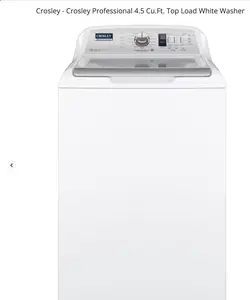 Crosley YTW4514SNWS + YTD74E2SNWS 4.5 Cu. Ft. Washer + 7.4 Cu. Ft. Electric Dryer Set