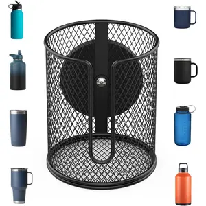 Magnetic Cup Holder, Fully Covered Anti-Fall Drink Holder, Magnetic Cup Caddy, N38 Super Magnet Cup Holder For Tractor,Mower,School Bus on Ferrous Metal Surface, 3.3" Inner Diameter(1 Pack)