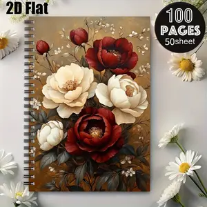 1 Pack Spiral Coil Notebook 5.7x8.26 Inch, Premium Lined Pages, Durable Binding, Ideal for Daily Journaling, Travel Log, Camping Adventure Notes, School Supplies, Perfect Gift for Students, Writers, Travelers on Thanksgiving, Christmas, Birthdays