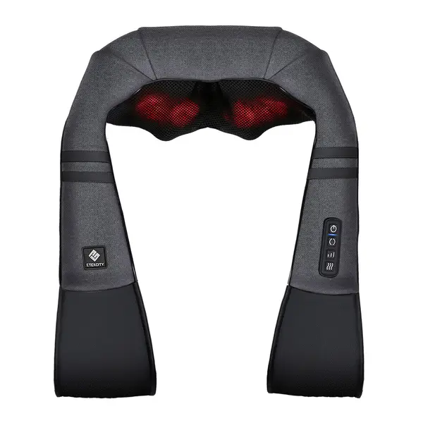 Etekcity Cordless Neck Massager for Pain Relief, Deep Tissue Shiatsu with Heat, Wireless Shoulder & Back Massager, Best Gift for Parents