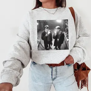 Harry and Ron Smoking Sweatshirt, Wizard Halloween Shirt, Funny 90s Vintage Meme Sweater