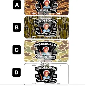 Big Deborah Hunting Team License Plate