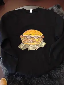 Burger Sweatshirt http://WiDesigns.redbubble.com/
